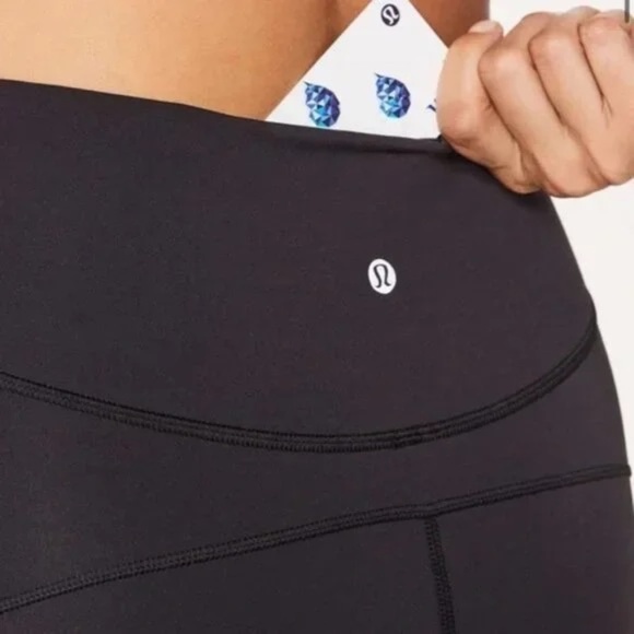 Lululemon In Movement Crop *Everlux 19" Black 45485 - Picture 3 of 14